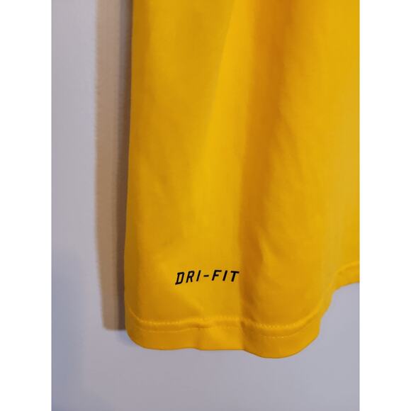 Nike Men Dri Fit Active NFL T-Shirt Steelers Graphic Print Pullover Yellow Large - Picture 4 of 7